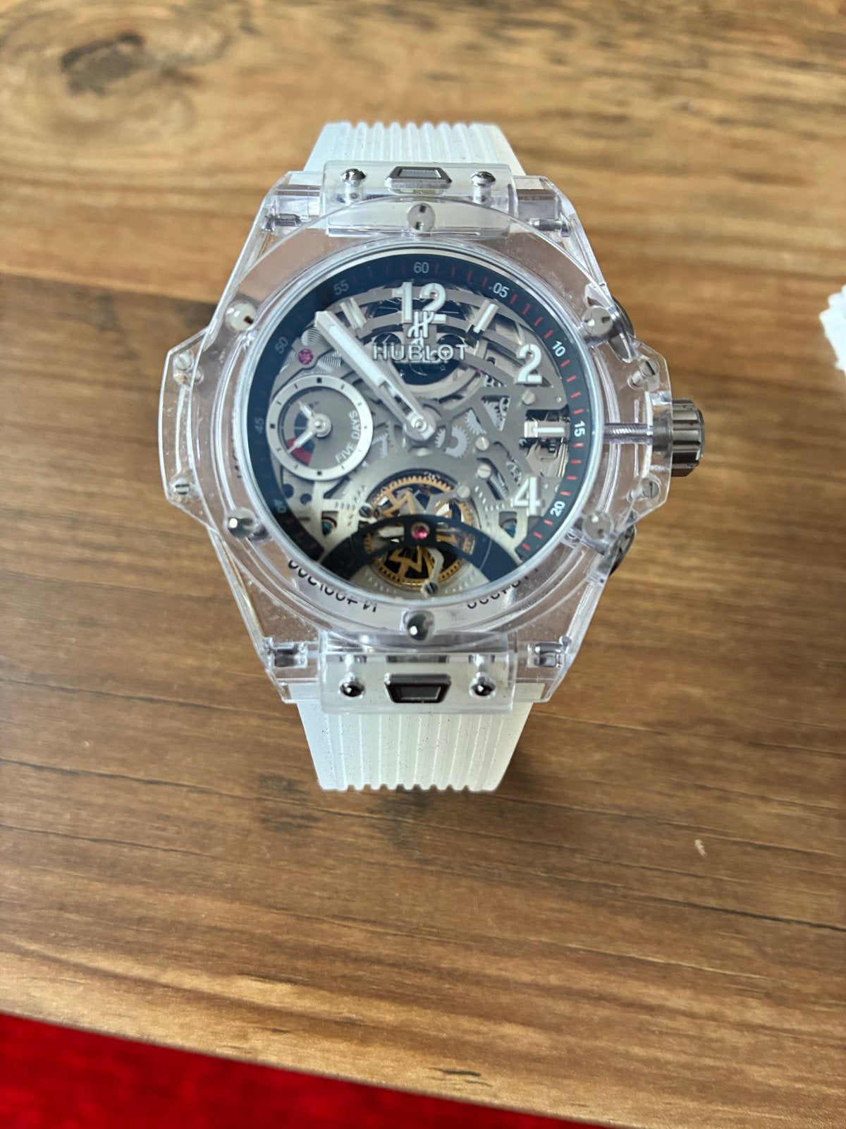 Hublot Big Bang Unico Sapphire Horloge - Zo goed als nieuw, Overige merken, Kunststof, Polshorloge, Kunststof