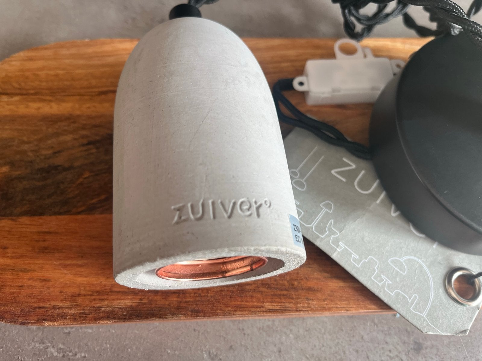 Zuiver Betonlook E27 Fitting Pendel - Nieuw, Overige typen, Nieuw, Overige merken, E27 (groot)