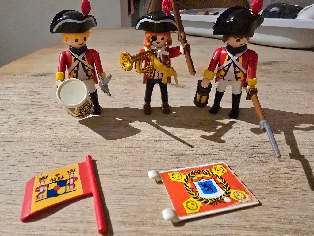 Playmobil Napoleonisch ensemble 3 figuren, Gebruikt, Losse onderdelen, 1.2.3, Ophalen of Verzenden