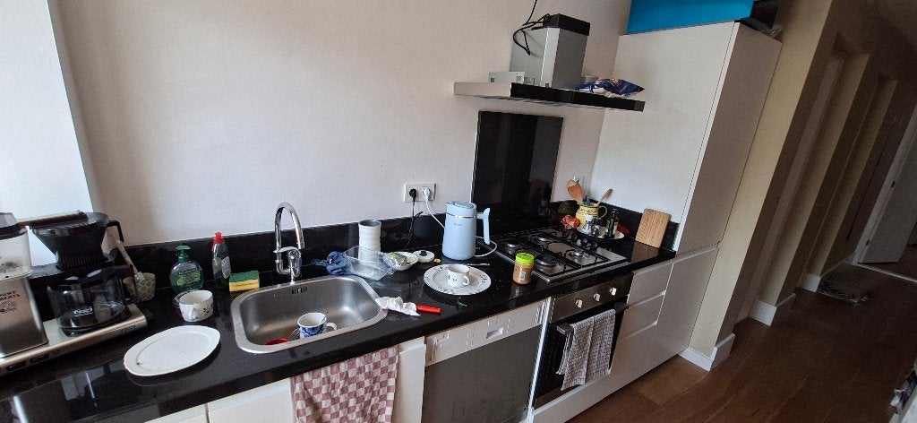 Keuken van 6 jaren oud te koop in goede staat., Huis en Inrichting, Ophalen, Gebruikt, Wit, Overige typen