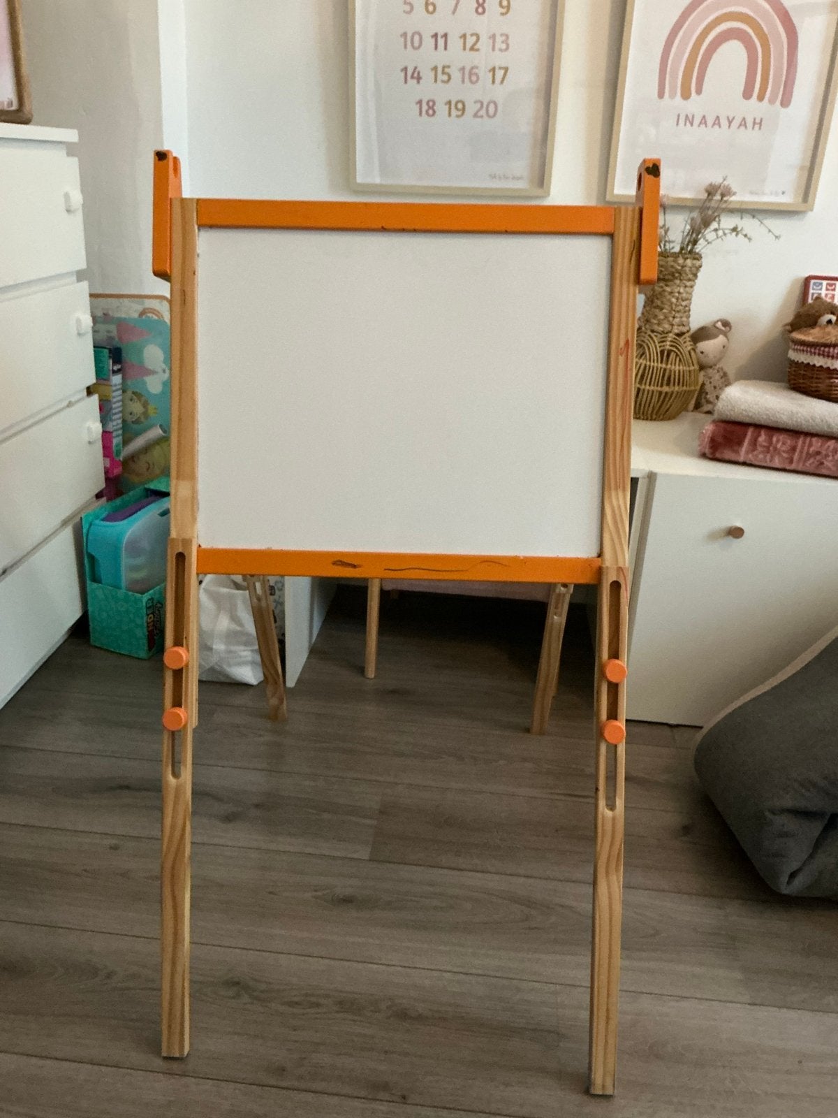 Houten Tekenbord / Schoolbord - Verstelbaar voor Krijt & Sti, Ophalen of Verzenden, Gebruikt, Knutselen