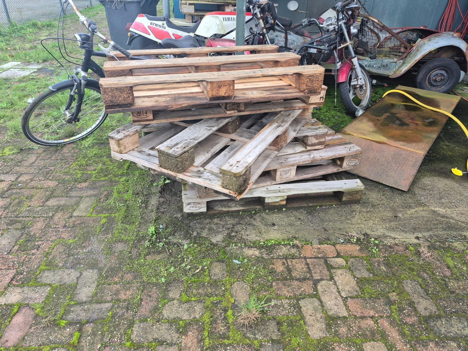 Diverse soorten pallets, Ophalen, Gebruikt
