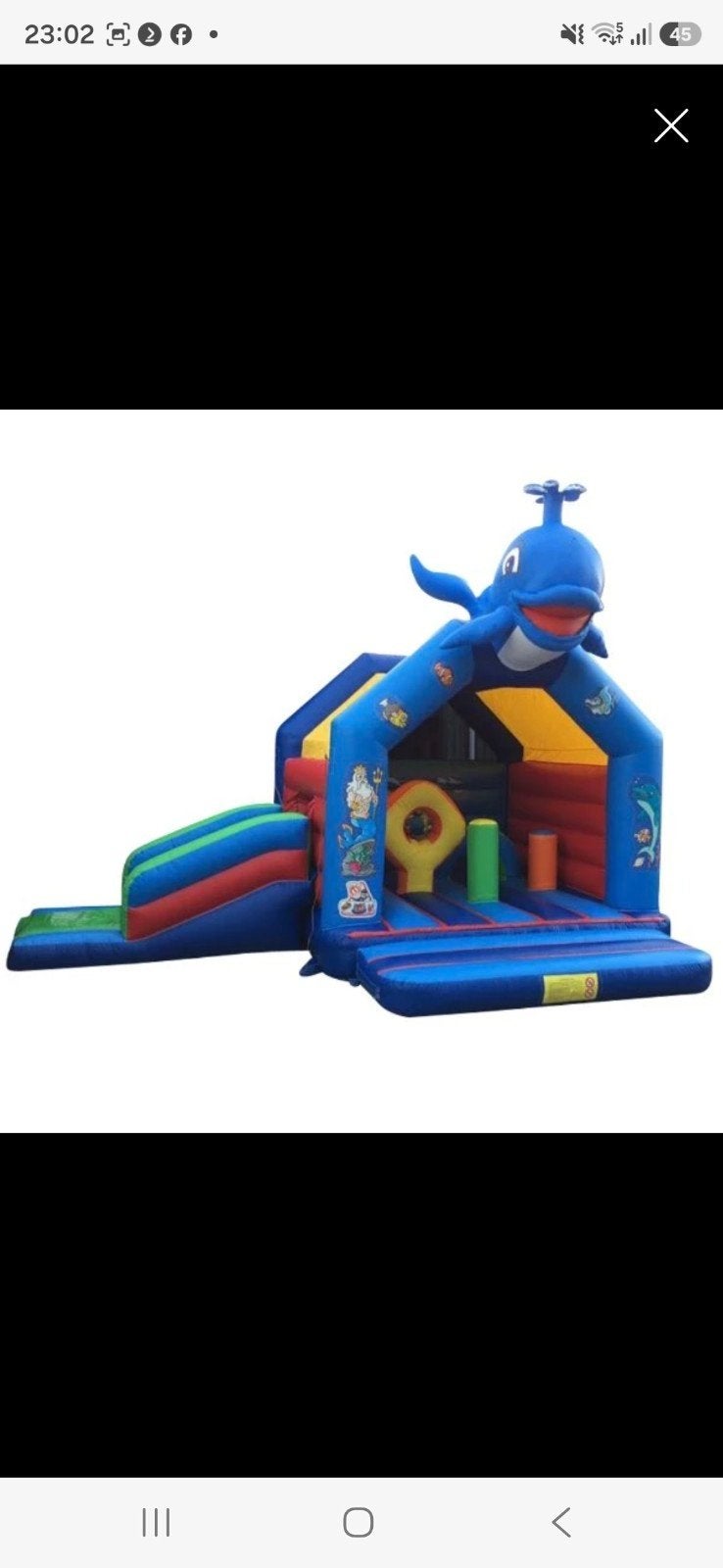 Springkussen 6x8 meter incl. blower en certificaat, Ophalen, Gebruikt