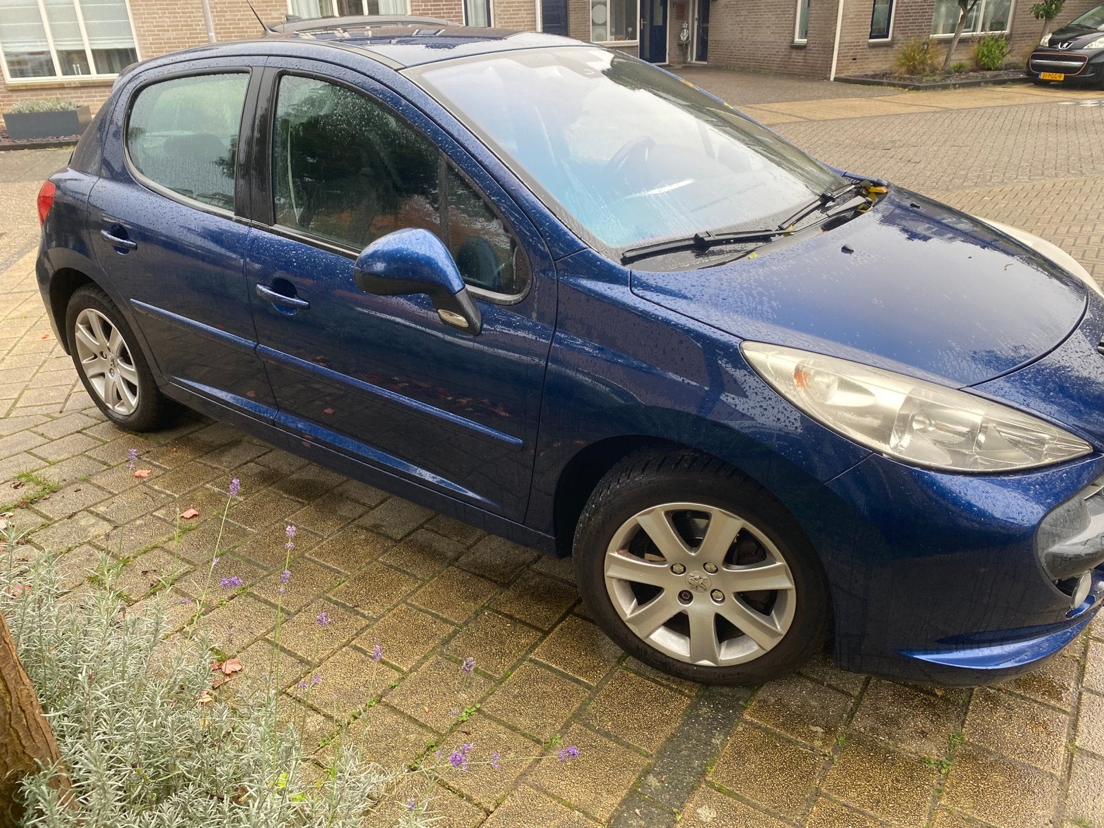 Peugeot 207 1.6 VTI 16V 5DR 2008 Blauw, Auto's, Voorwielaandrijving, Stof, Zwart, 4 cilinders