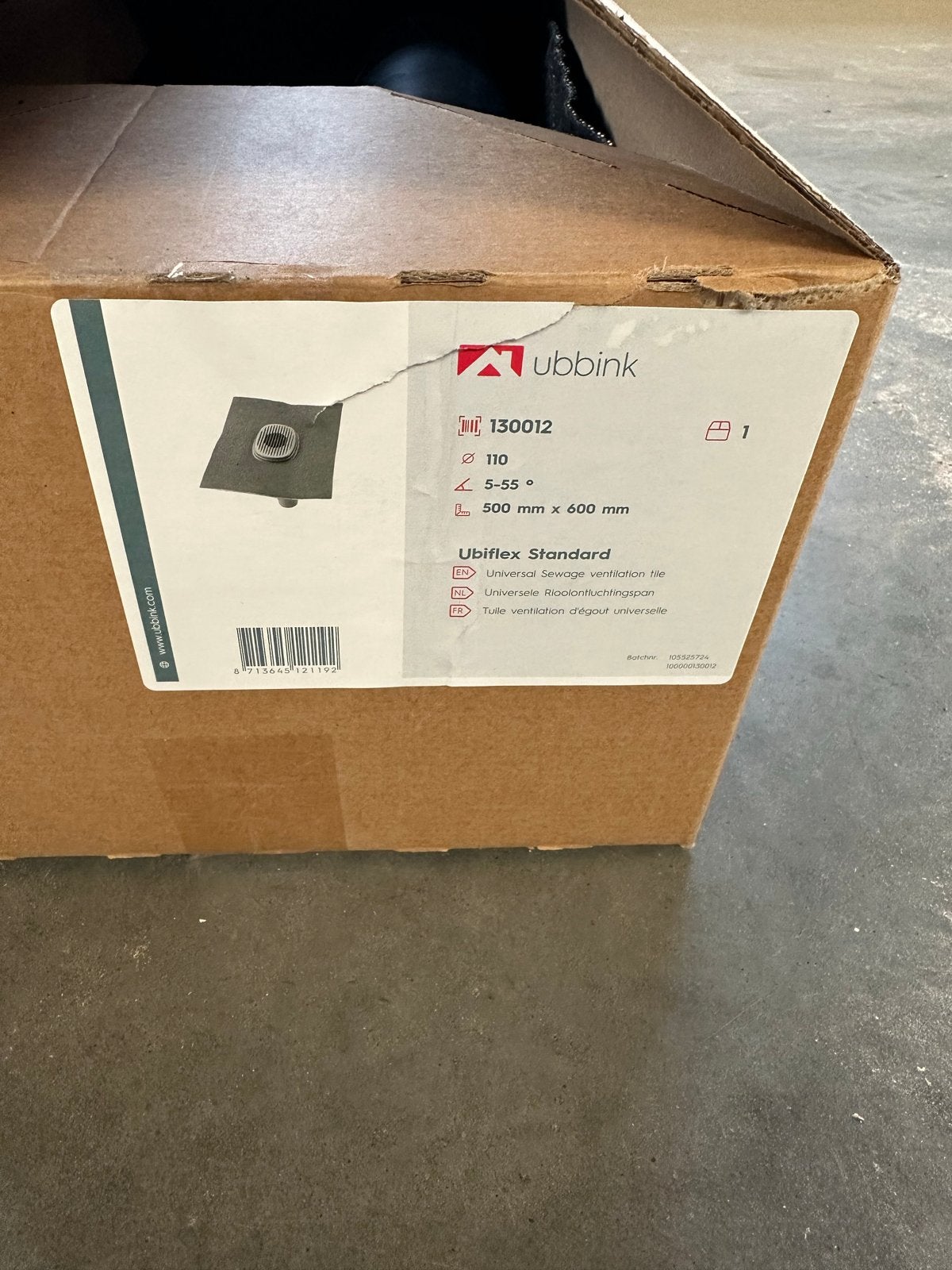 Ubbink Ubiflex Standard Universele Rioolontluchtingpan, Doe-het-zelf en Verbouw, Ophalen, Nieuw, Ventilator en Afzuiger