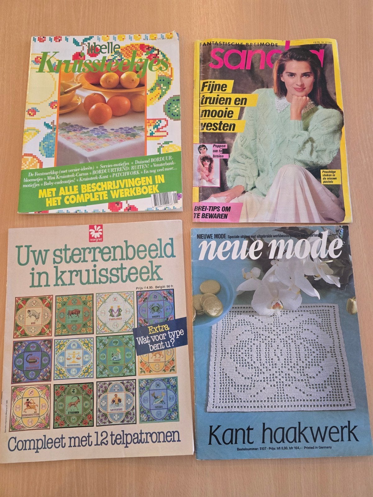 vintage handwerk tijdschriften 4x, Ophalen of Verzenden, Gelezen, Damesbladen