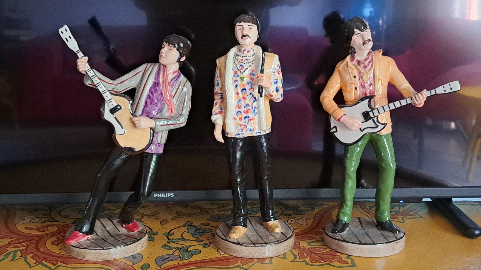 Paul, George en Ringo figuren (Beatles) Lorna Bailey, Verzamelen, Muziek, Artiesten en Beroemdheden, Ophalen of Verzenden, Gebruikt