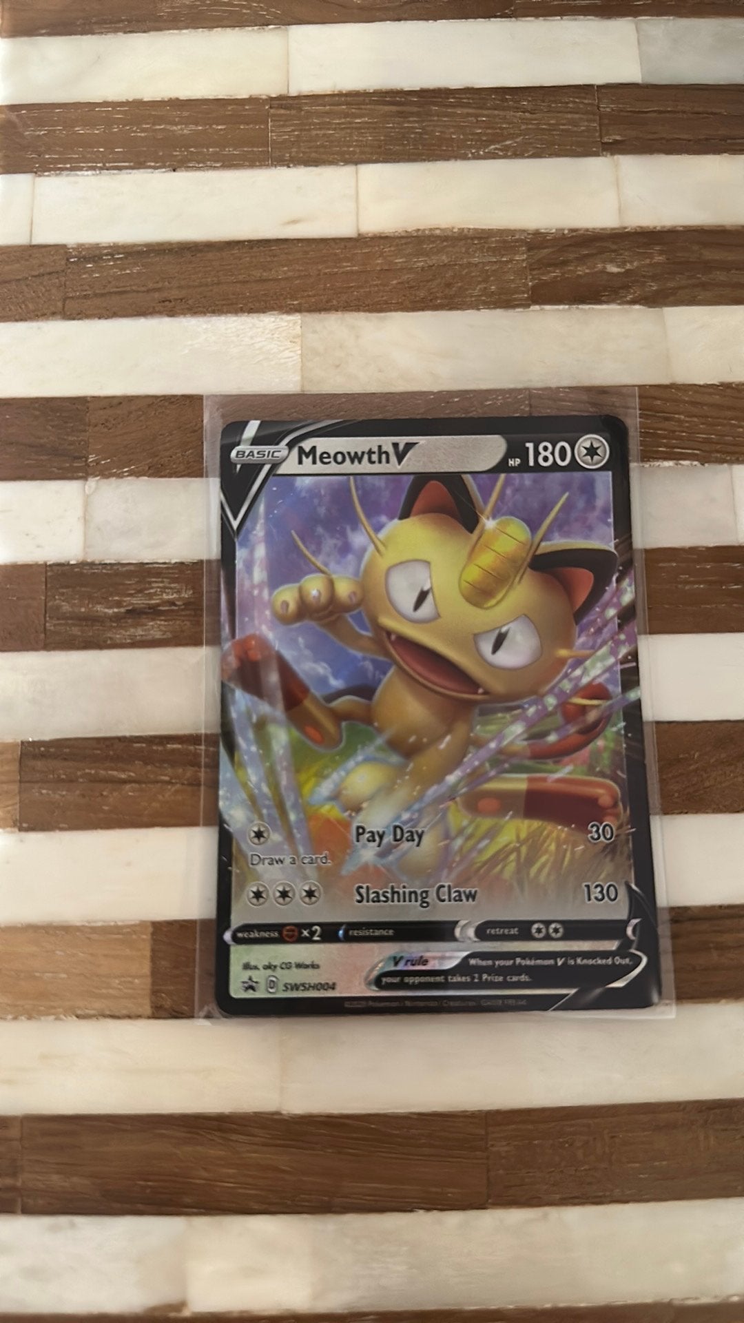 Meowth V promo swsh004, Verzenden, Nieuw