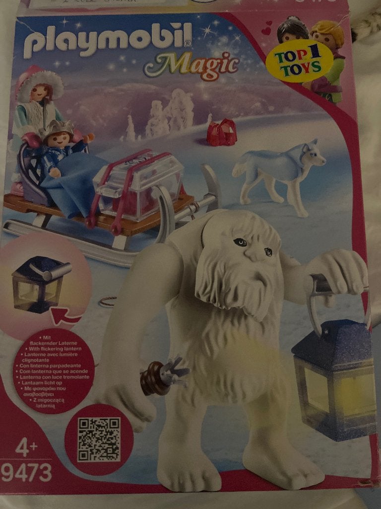 Playmobil 9473 slee met yeti, Ophalen of Verzenden, Gebruikt