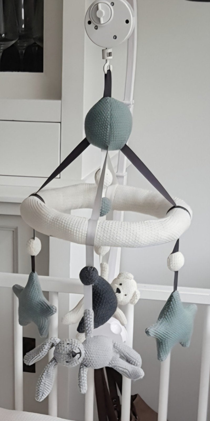 Muziekmobiel Little Knits Prenatal, Kinderen en Baby's, Ophalen, Nieuw, Mobiel, Met geluid