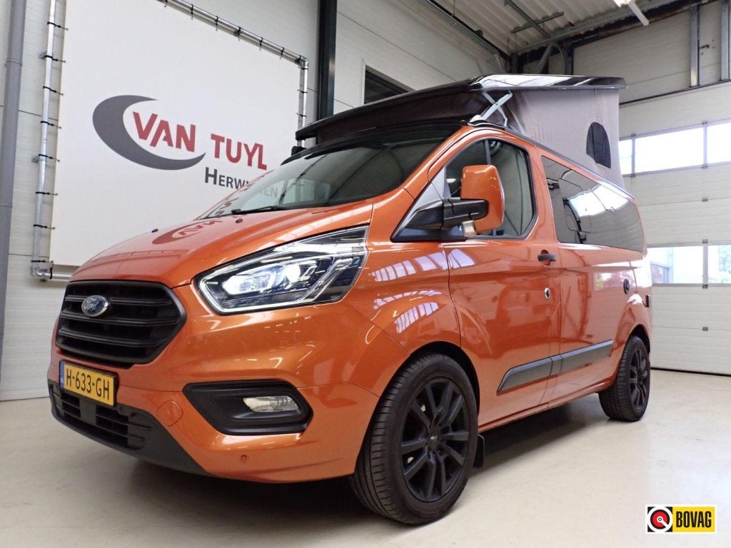 Ford Nugget 170 PK AUTOMAAT, Caravans en Kamperen, Campers, Automaat, Buscamper of Camperbus, Airbags, Koelkast
