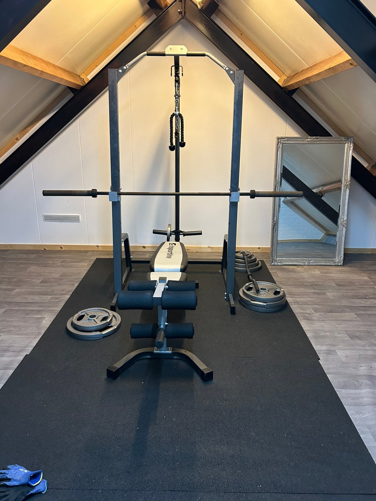 insportline power rack pw60 thuisgym geheel compleet, Ophalen, Zo goed als nieuw, Overige typen