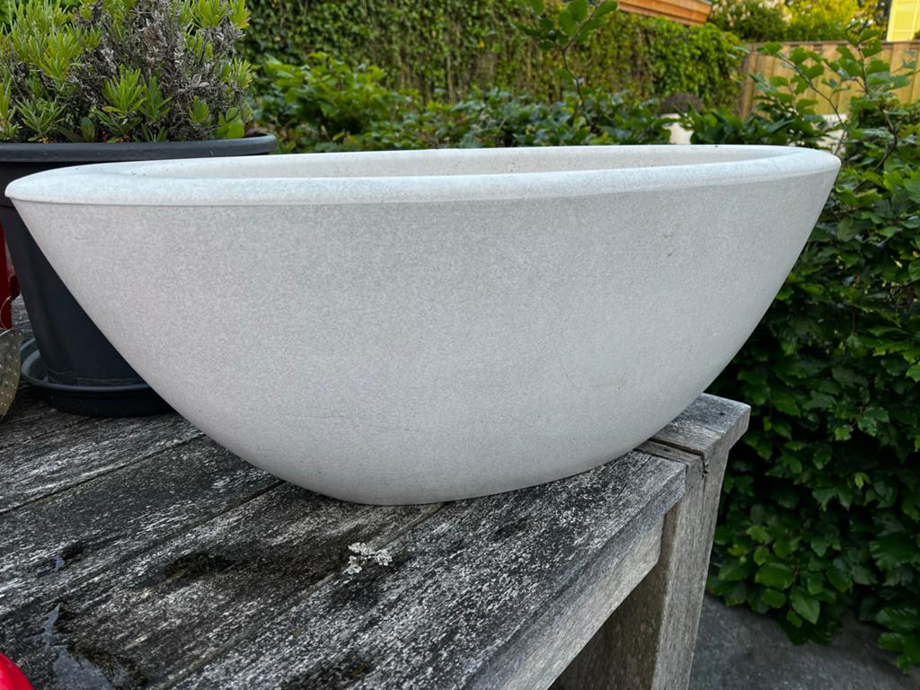 Elho Pure soft Oval 60 cm, Tuin en Terras, Bloembakken en Plantenbakken, Ophalen, Rond, Kunststof
