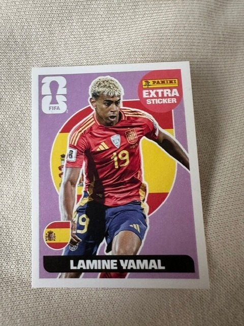 Fifa World cup panini extra sticker Lamine Yamal, Ophalen of Verzenden, Nieuw, Sticker
