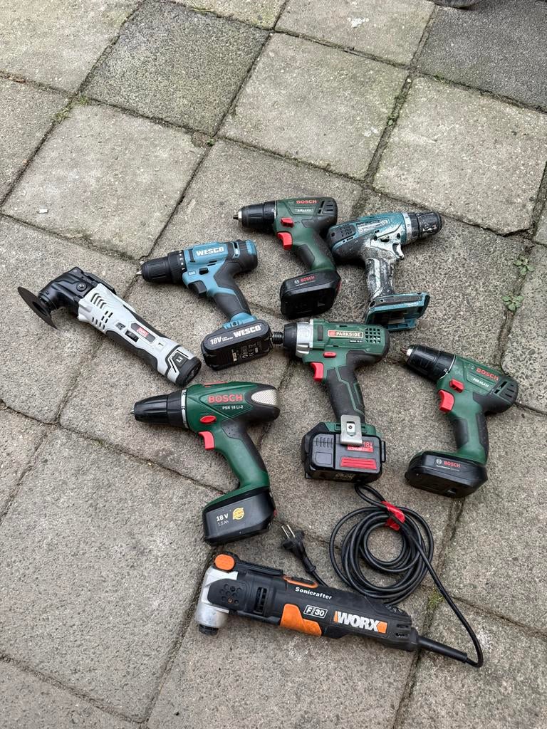 Diverse boormachines en elektrisch gereedschap, Gebruikt, Variabele snelheid, Ophalen of Verzenden, Boor- en Schroefmachine