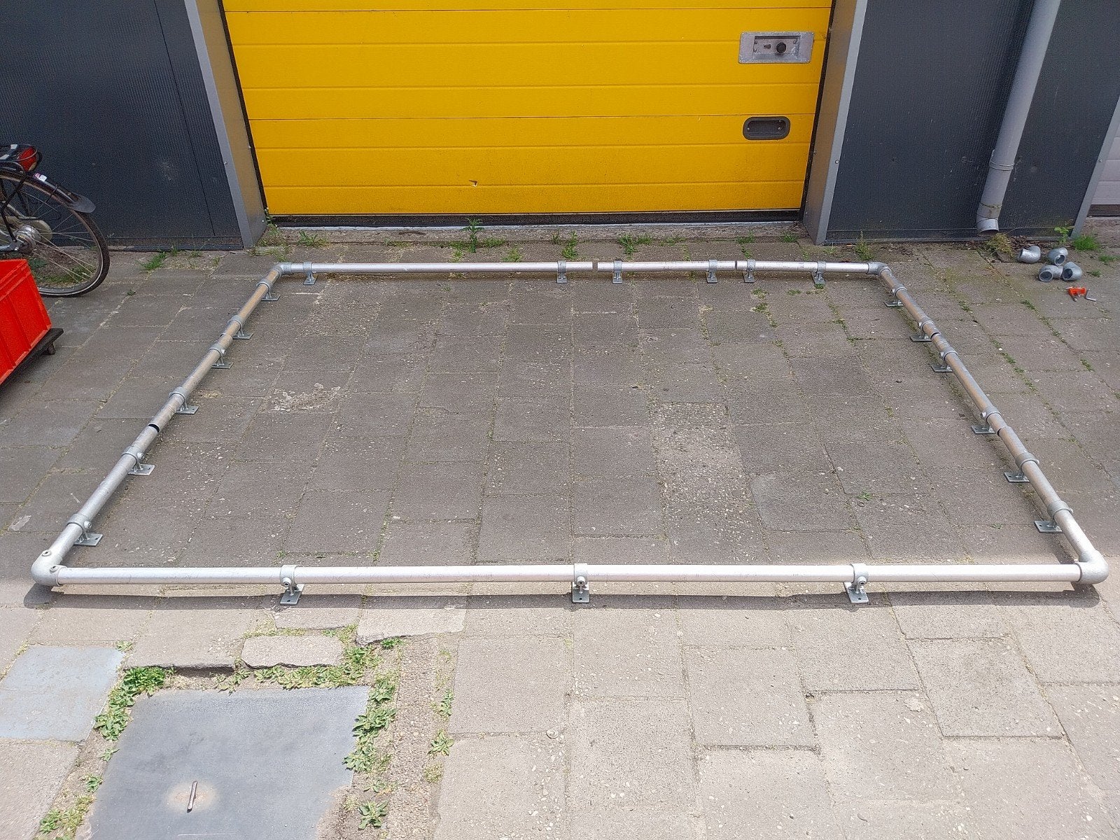 Aluminium buizen en draaikoppelingen v robuuste constructie, Ophalen
