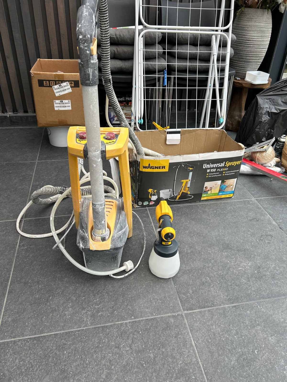 Wagner Universal Sprayer W 950 FLEXiO Verfspuit, Doe-het-zelf en Verbouw, Ophalen of Verzenden, Gebruikt, Verfspuit of Verfpomp
