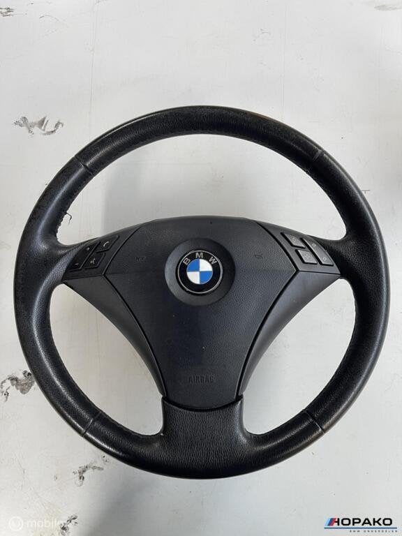 Stuurwiel leder BMW 5 serie E60 E61 - start knop variant, Auto-onderdelen, Gebruikt, Einsteinlaan 5, rijswijk, Bmw, Ophalen of Verzenden