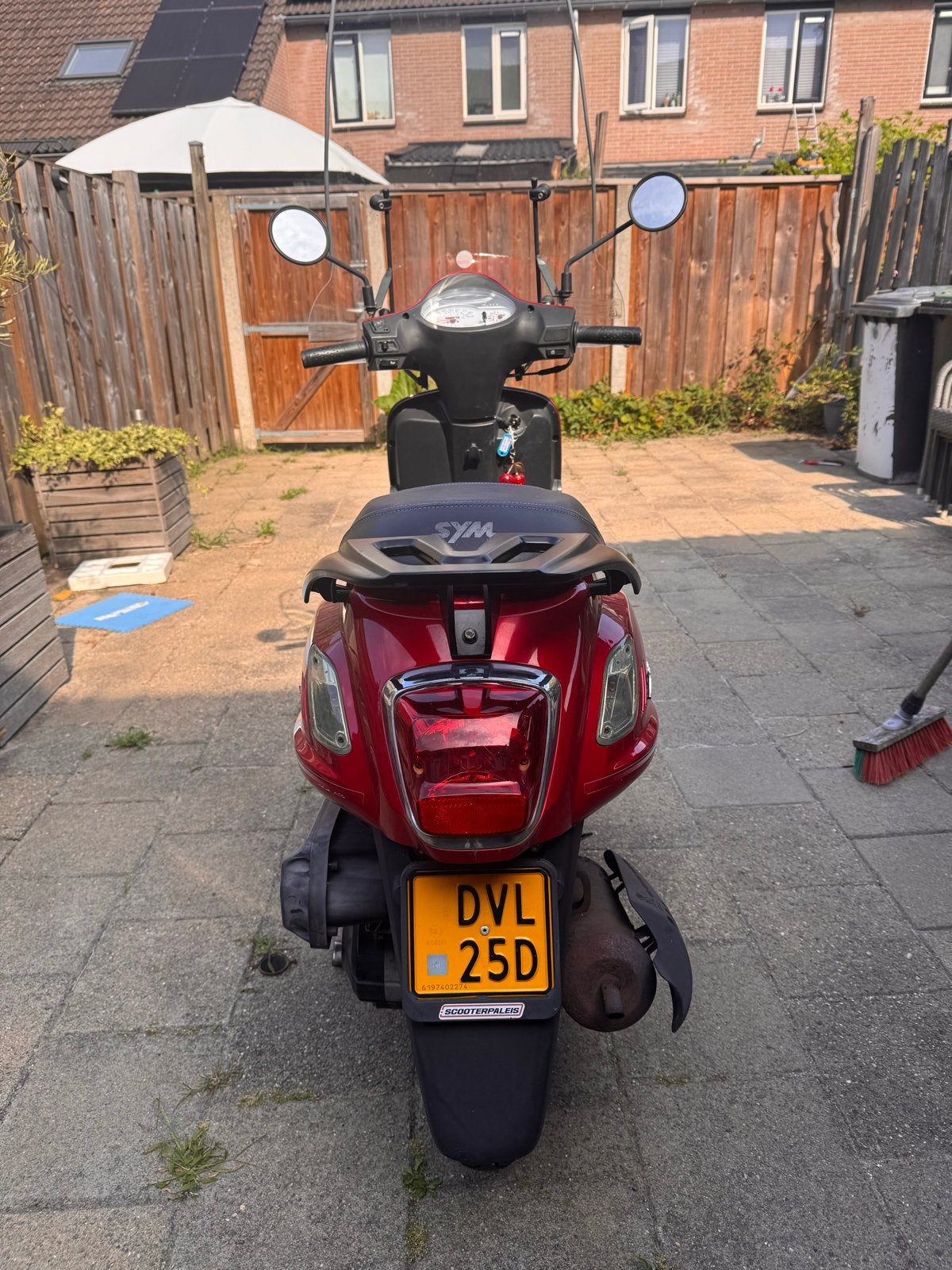 Sym Fiddle 2 Scooter uit 2019 - Rood, Goed Onderhouden, Ophalen, Gebruikt, SYM, Benzine
