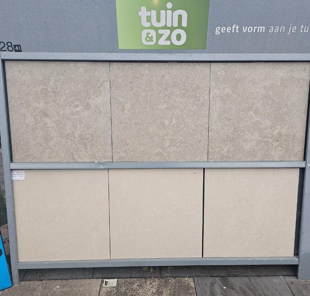 Keramische tegel 60x60x3, Tuin en Terras, Tegels en Klinkers, Keramiek, Nieuw, Ophalen of Verzenden, 10 m² of meer