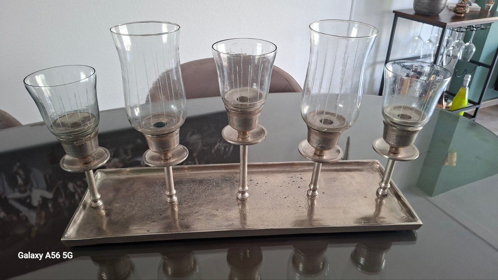 LOBERON kandelaar, Ophalen, Zilver, Zilver, Kandelaar