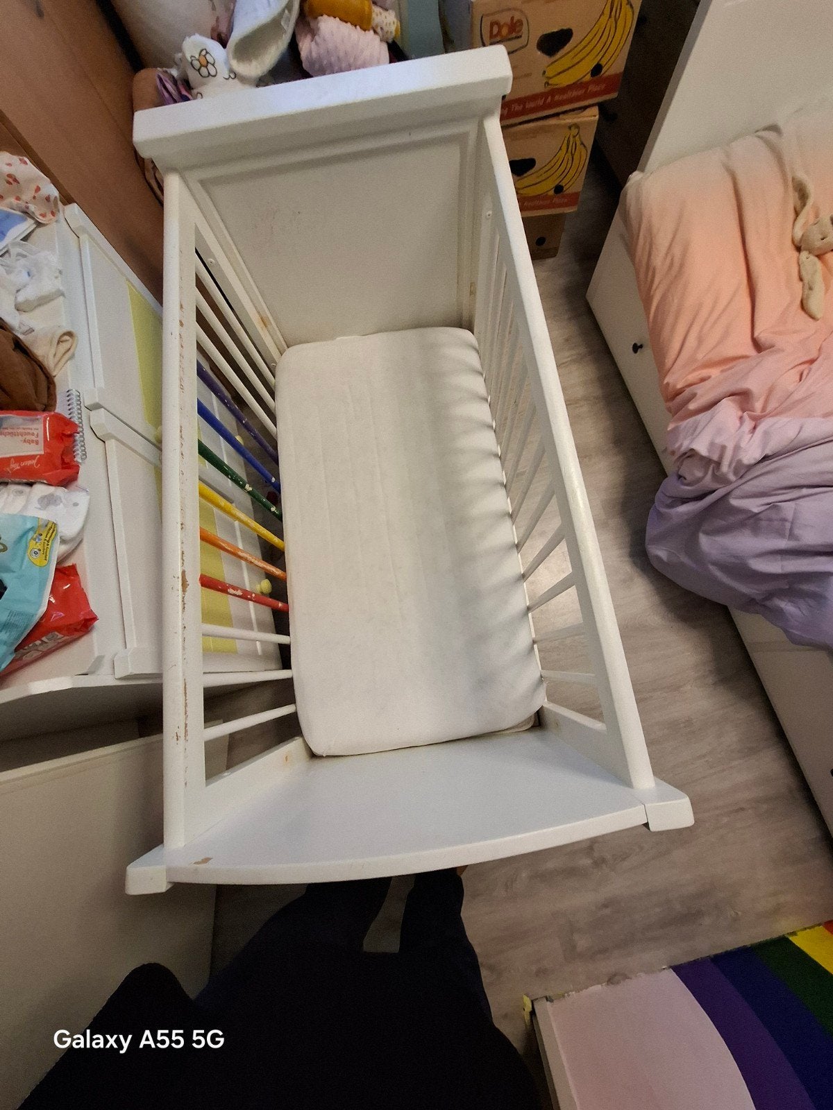 ledikantje met matras en commode, Ophalen, Gebruikt, Ledikant