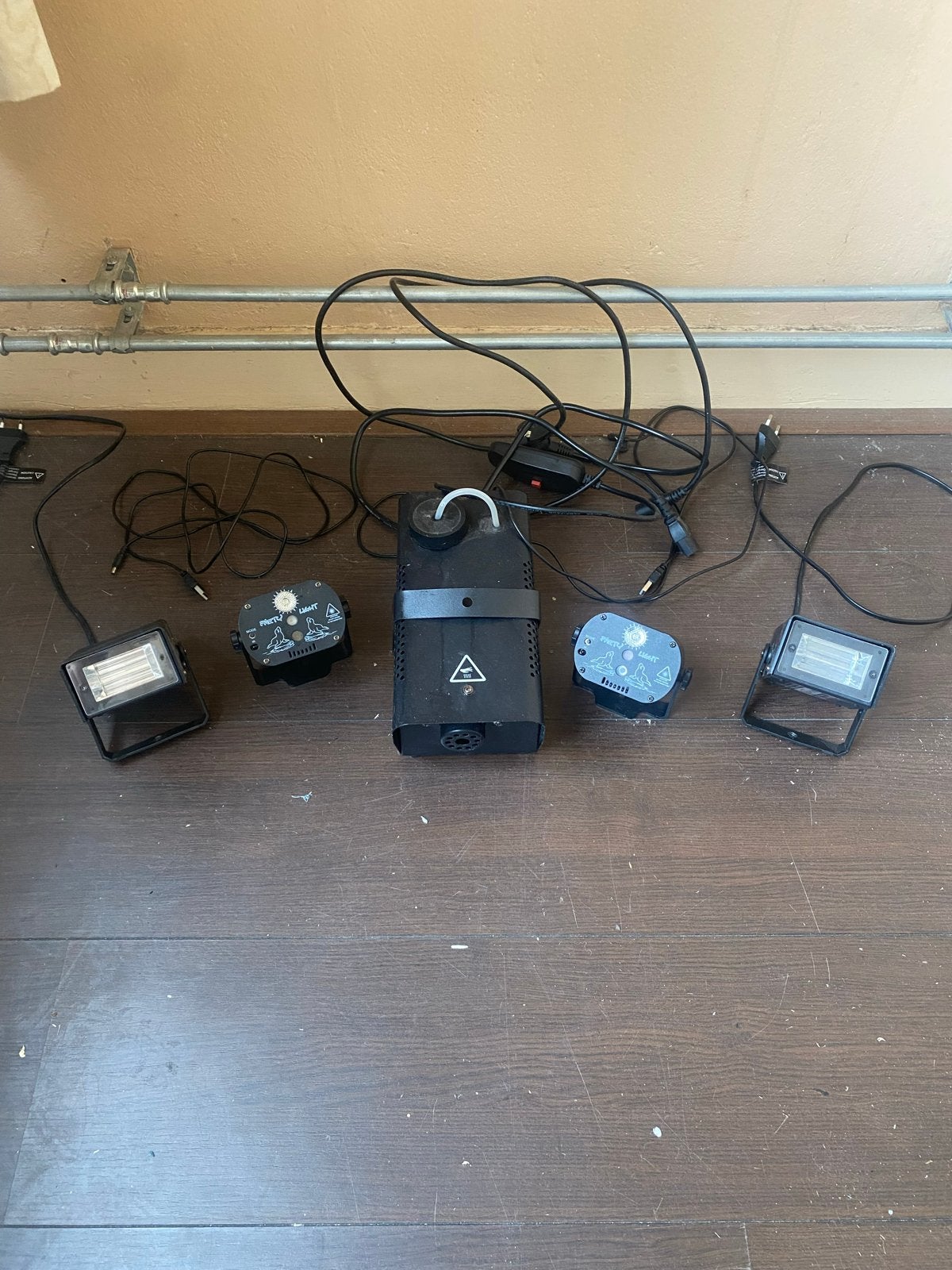 Feest verlichting set. Rookmachine, lasers en stroboscopen, Ophalen of Verzenden, Gebruikt, Overige typen, Geluidgestuurd