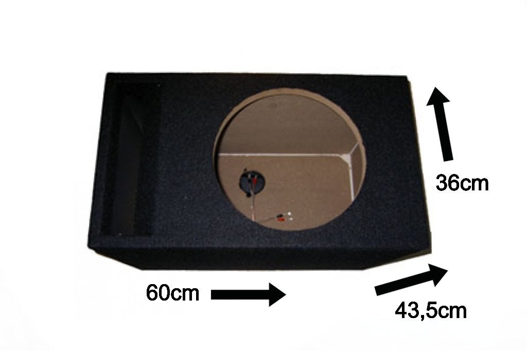 54 Liter 12'' Inch Subwoofer Gepoorte Kist Necom NE1212.1AIR, ., Nieuw, Ophalen of Verzenden, .