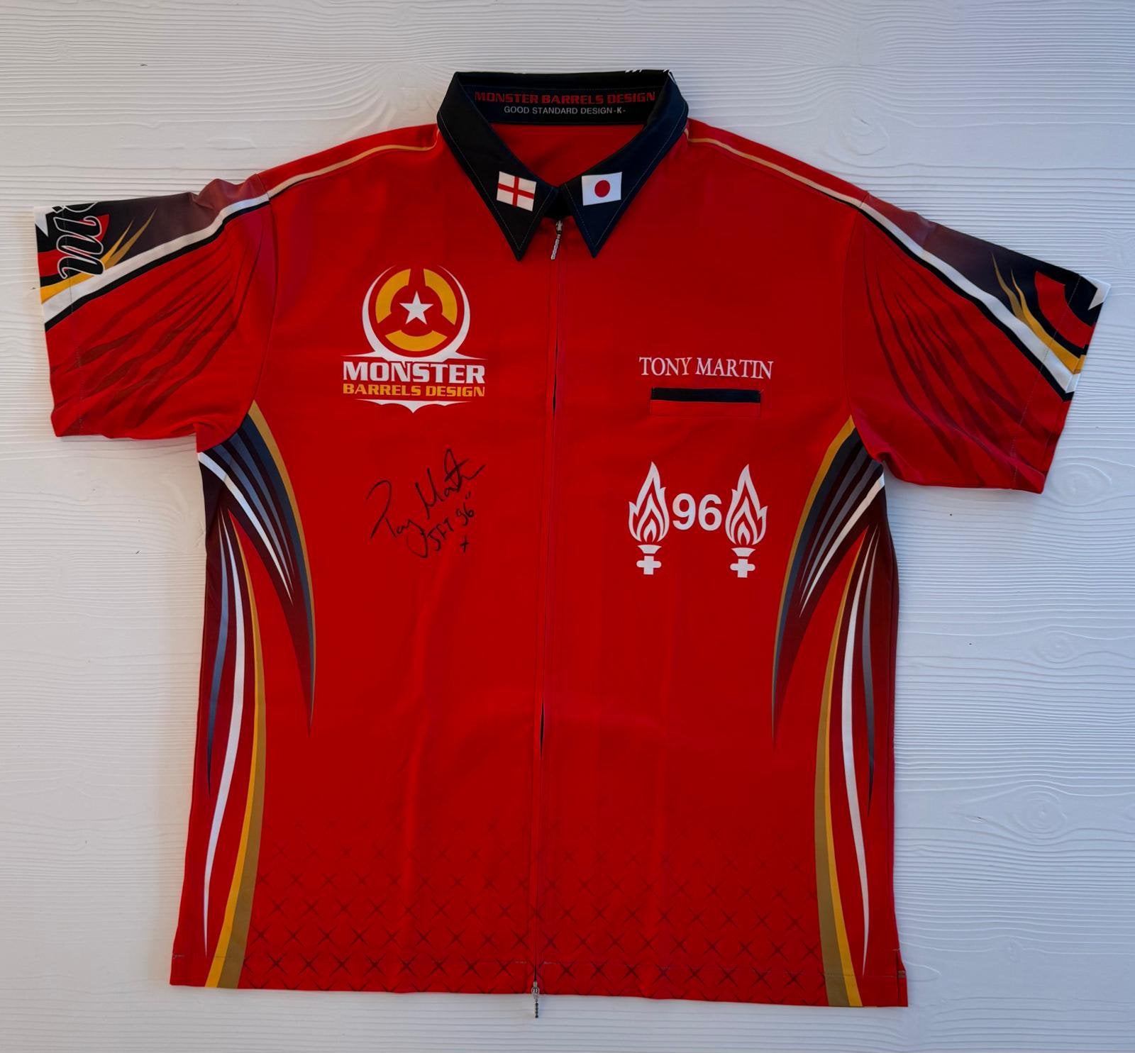 Gesigneerd dartshirt Tony Martin zonder COA, Verzenden, Zo goed als nieuw, Overige sporten, Shirt