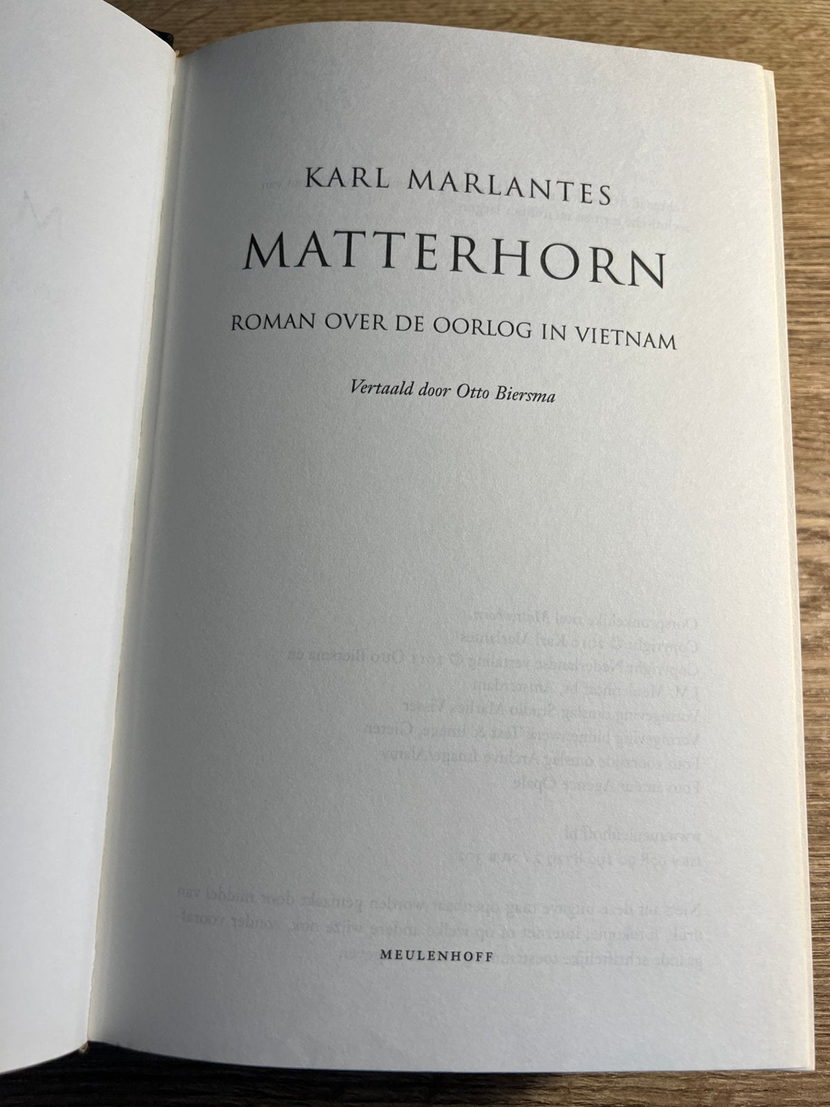 Matterhorn – Karl Marlantes | roman over Vietnam, gebonden, Gelezen, Ophalen of Verzenden, 1945 tot heden, Karl Marlantes