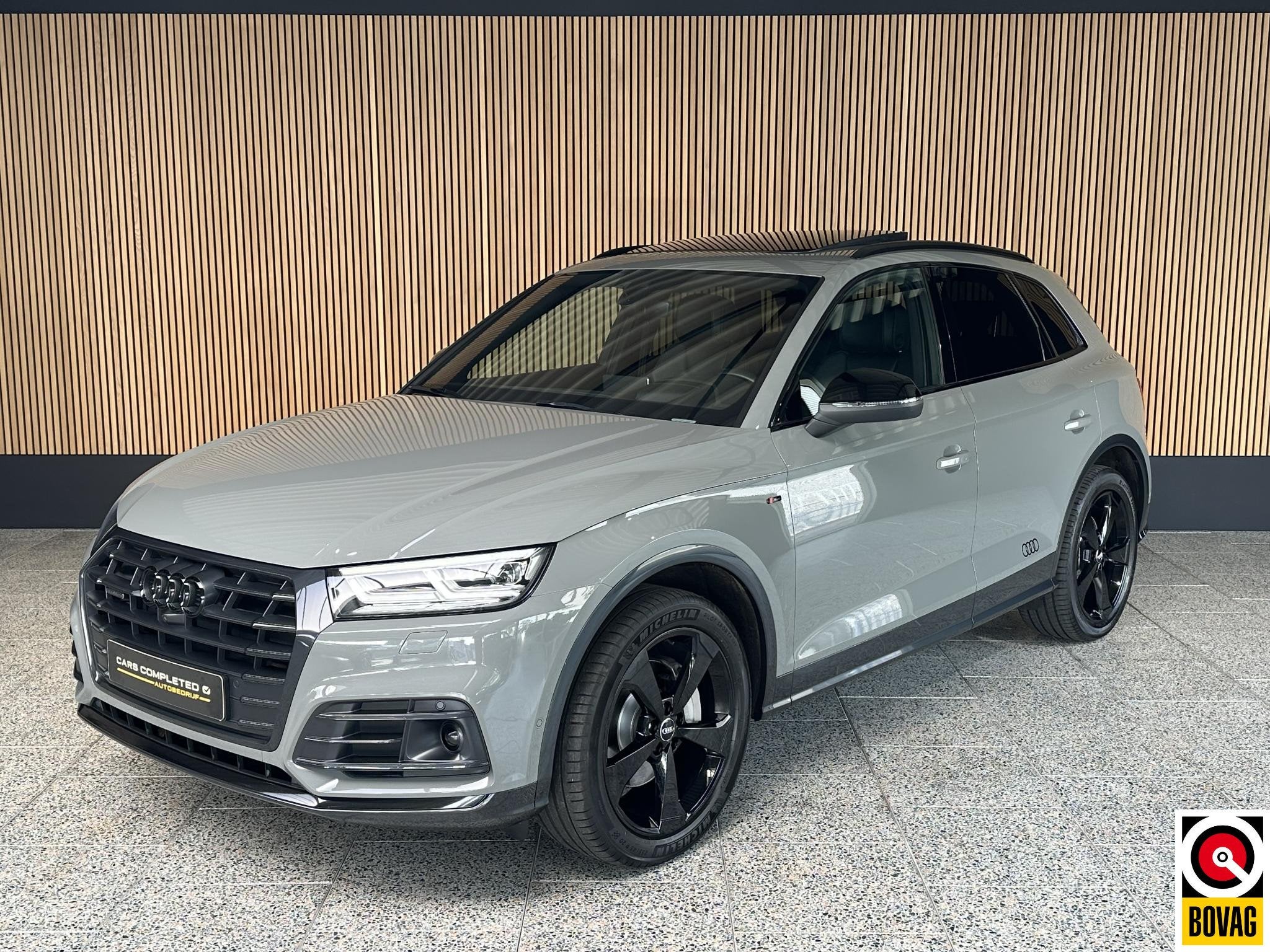 Audi Q5 2.0 TFSI quattro Sport S Line Black Edition HUD | Tr, Auto's, Automaat, Stof, Gebruikt, 4 cilinders