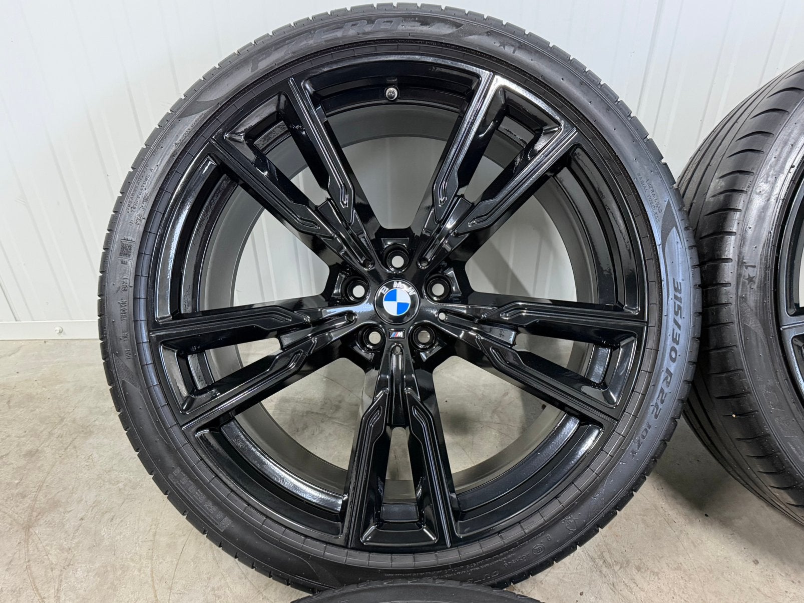 22” INCH Origineel BMW X5 X6 Style 747 M Breedset Zwart G05, Banden en Velgen, Nieuw, Zomerbanden, 21 inch