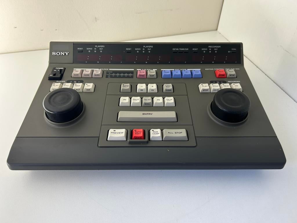 Sony PVE-500 en RM-450 edit controllers, Audio, Tv en Foto, Afstandsbedieningen, Zo goed als nieuw, Vhs, Ophalen of Verzenden