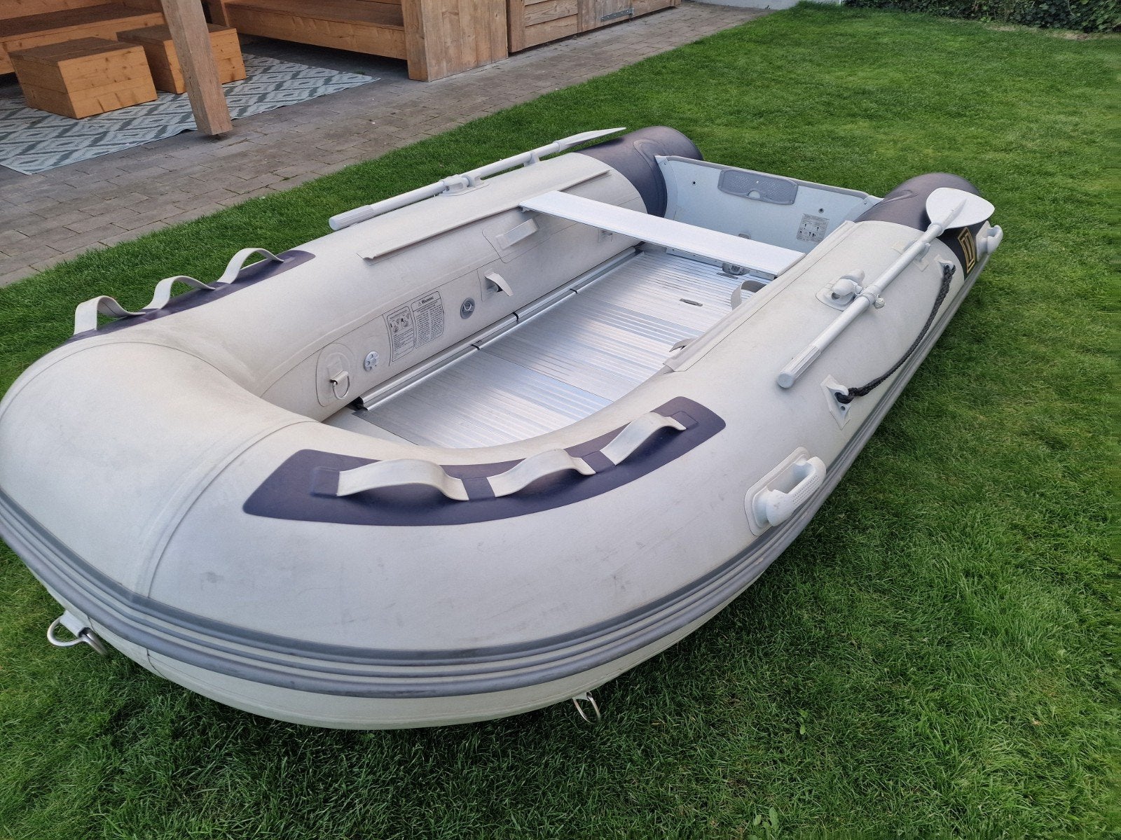 Vetus VB300 Opblaasboot met Aluminium Vloer, Ophalen, Gebruikt