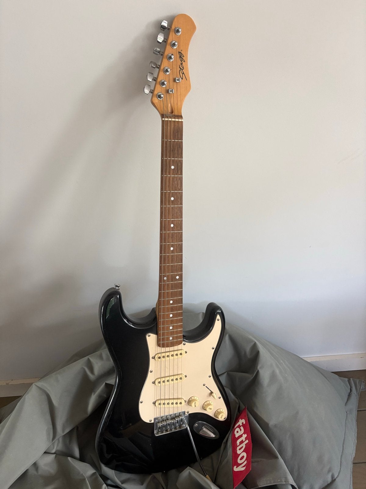 Stagg elektrische gitaar - Zwart, Ophalen, Zo goed als nieuw, Solid body, Overige merken