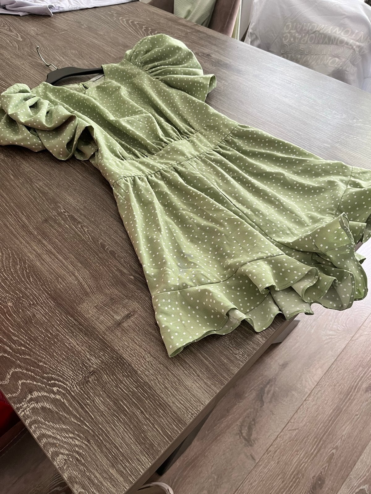 Loavies Jumpsuit XS - Groen met stippen, Ophalen of Verzenden, Gedragen, Maat 34 (XS) of kleiner, Groen