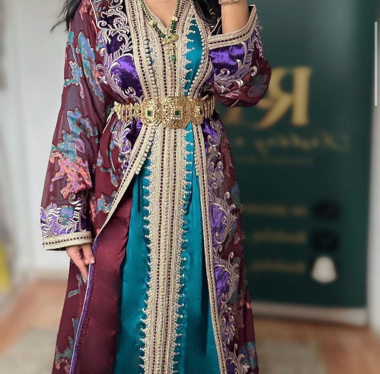 Takshita takchita- te koop, Maat 38/40 (M), Galajurk, Paars, Ophalen of Verzenden