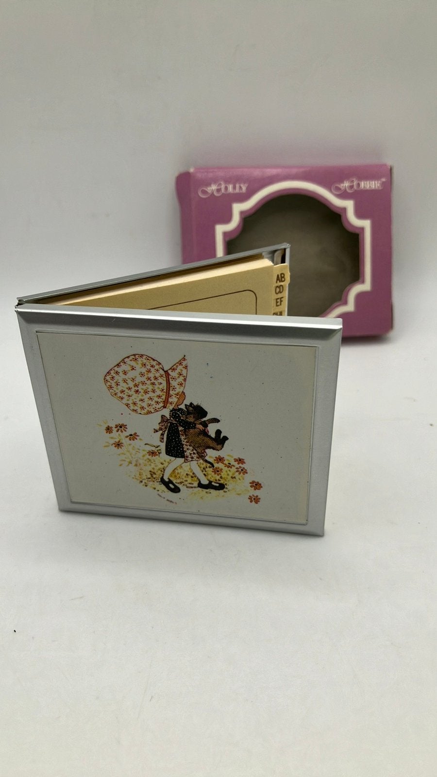 Holly Hobbie vintage adresboekje met spiegeltje., Verzamelen, Retro, Ophalen of Verzenden