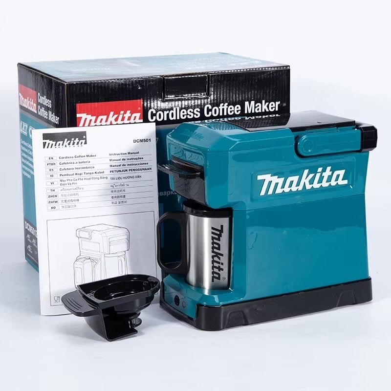 Makita DCM501 Draadloos Koffiezetapparaat - Nieuw in Doos, Witgoed en Apparatuur, Koffiezetapparaten, Gemalen koffie, Ophalen of Verzenden