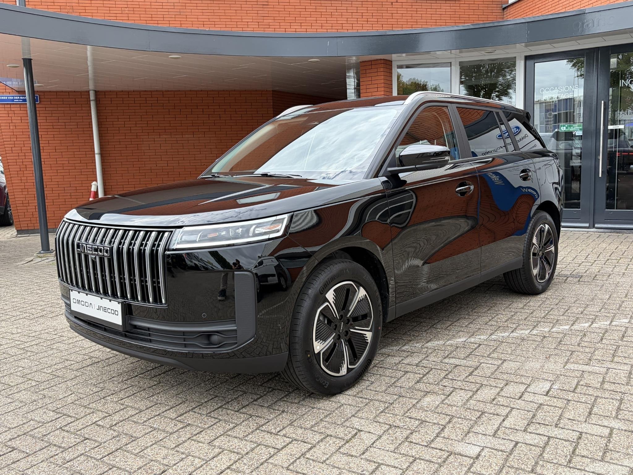 Jaecoo 5 1.5 T-GDi SHS-H Exclusive, Auto's, Gebruikt, 4 cilinders, 2 kWh, Zwart