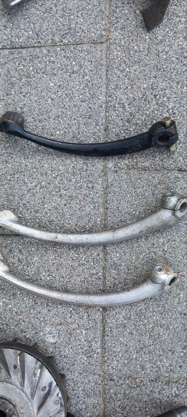 3 originele Piaggio Vespa oldtimer kickstartpedalen, Ophalen of Verzenden