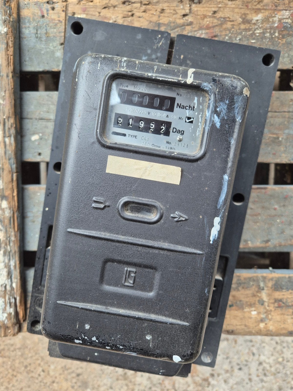 stroommeter, Ophalen