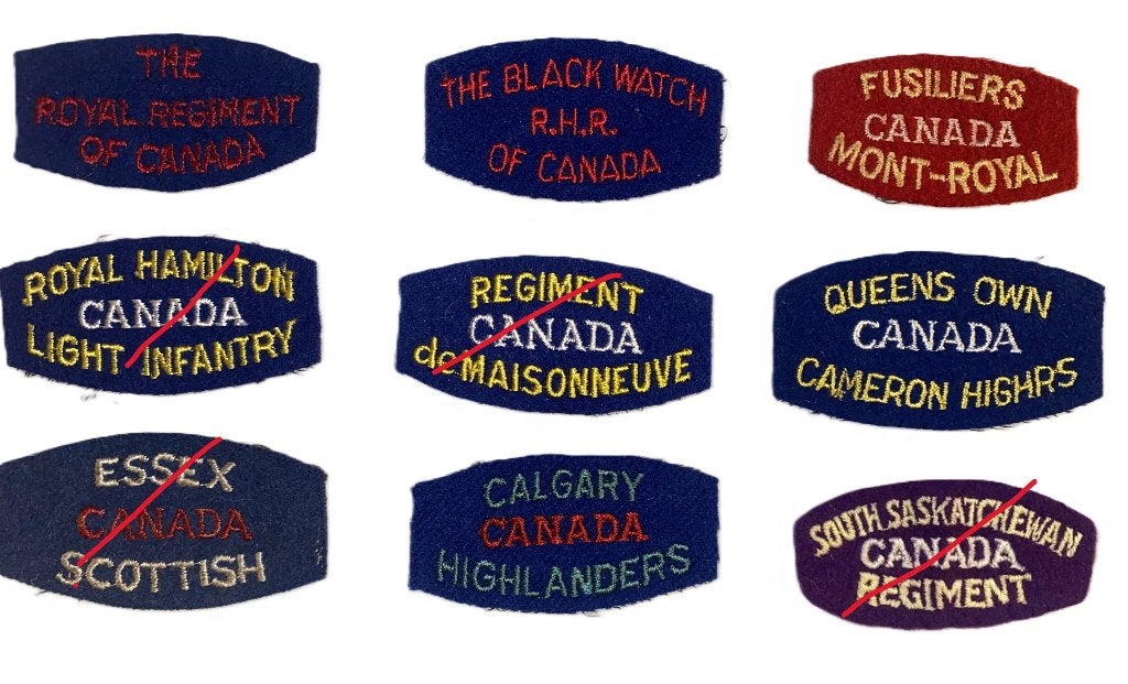 WWII Canadese Canadian Canada 2nd inf div zeldzame patches, Ophalen of Verzenden, Nederland, Embleem of Badge