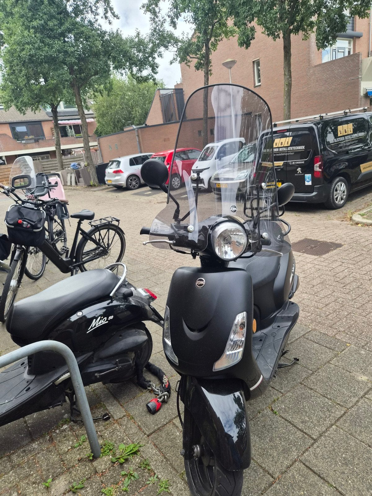 Sym fiddle (blauw kenteken), Fietsen en Brommers, Scooters | SYM, Ophalen, Gebruikt, Benzine, Fiddle