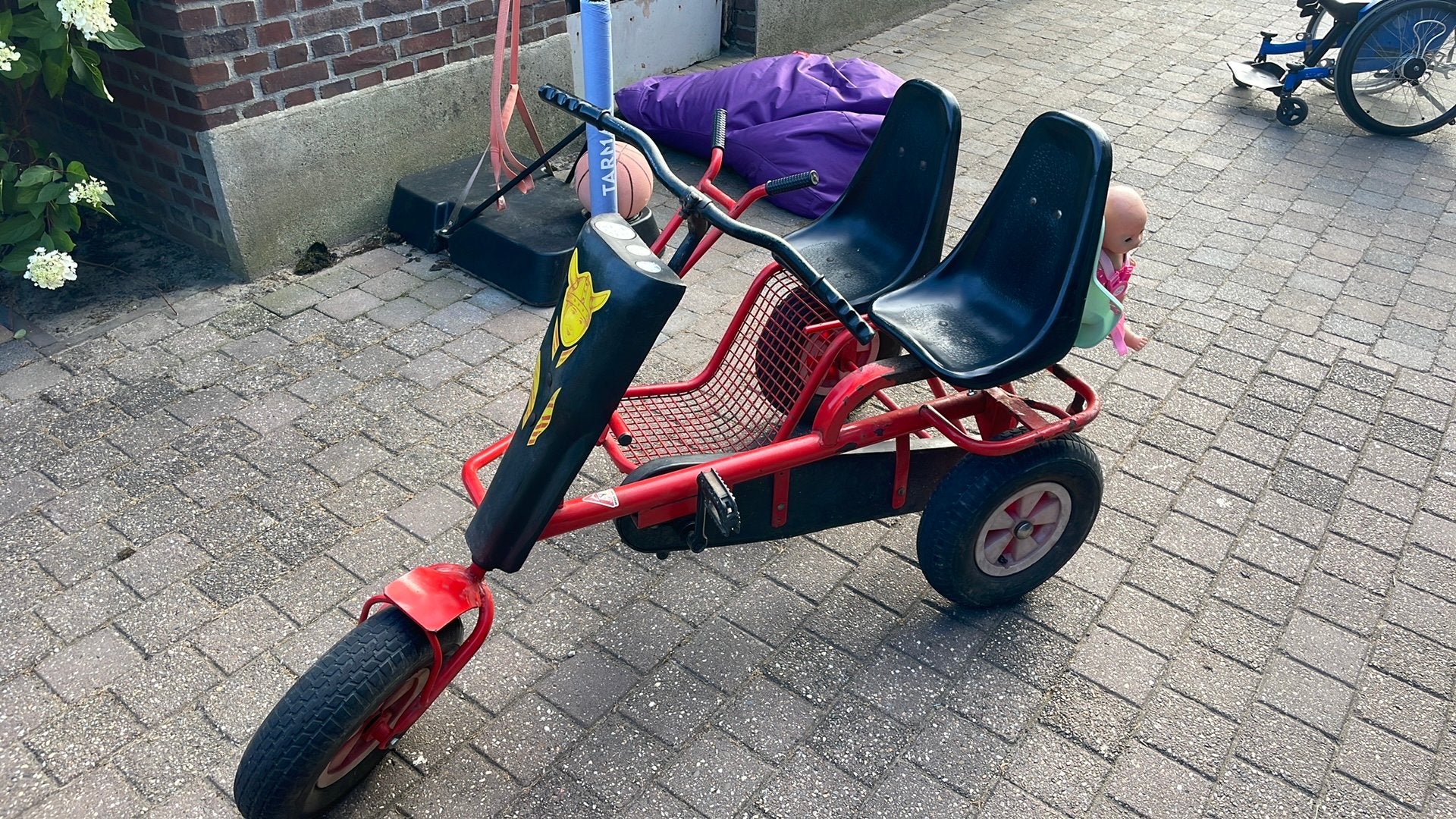 Duo skelter naast elkaar, Kinderen en Baby's, Speelgoed | Buiten | Skelters, Ophalen, Gebruikt, Overige merken