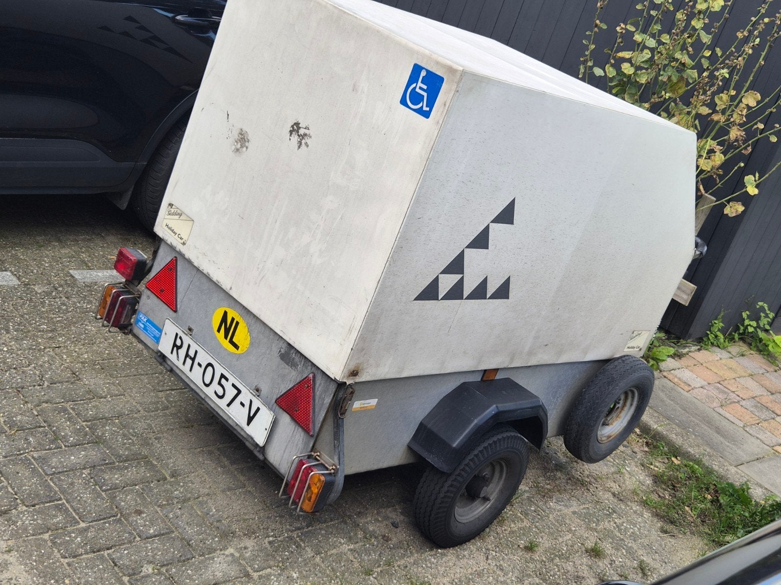 Scootmobiel aanhanger met afgebroken wiel!!, Ophalen