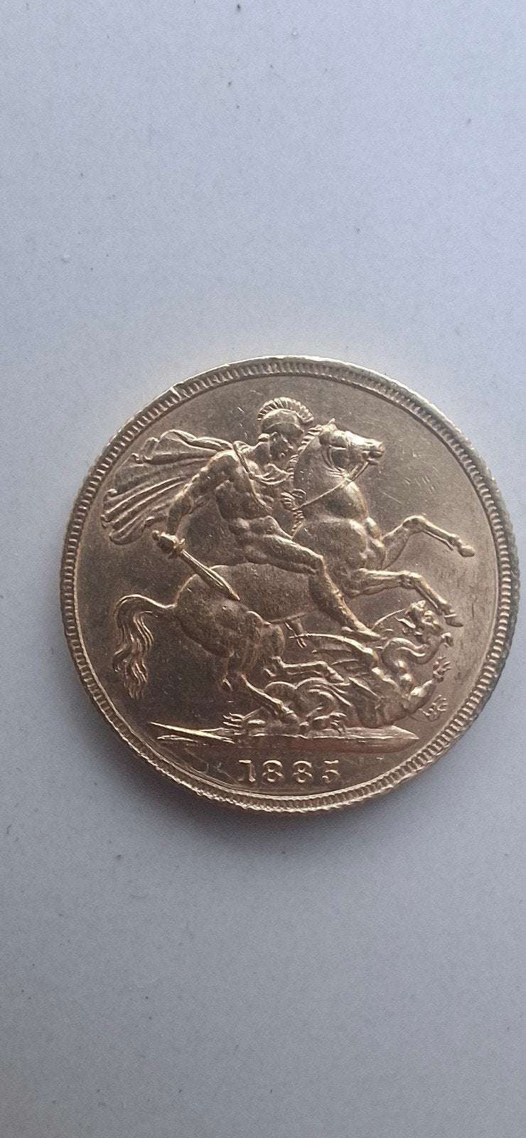 Gouden Sovereign Victoria 1885 - Munt, Ophalen of Verzenden, Overige landen, Losse munt, Goud