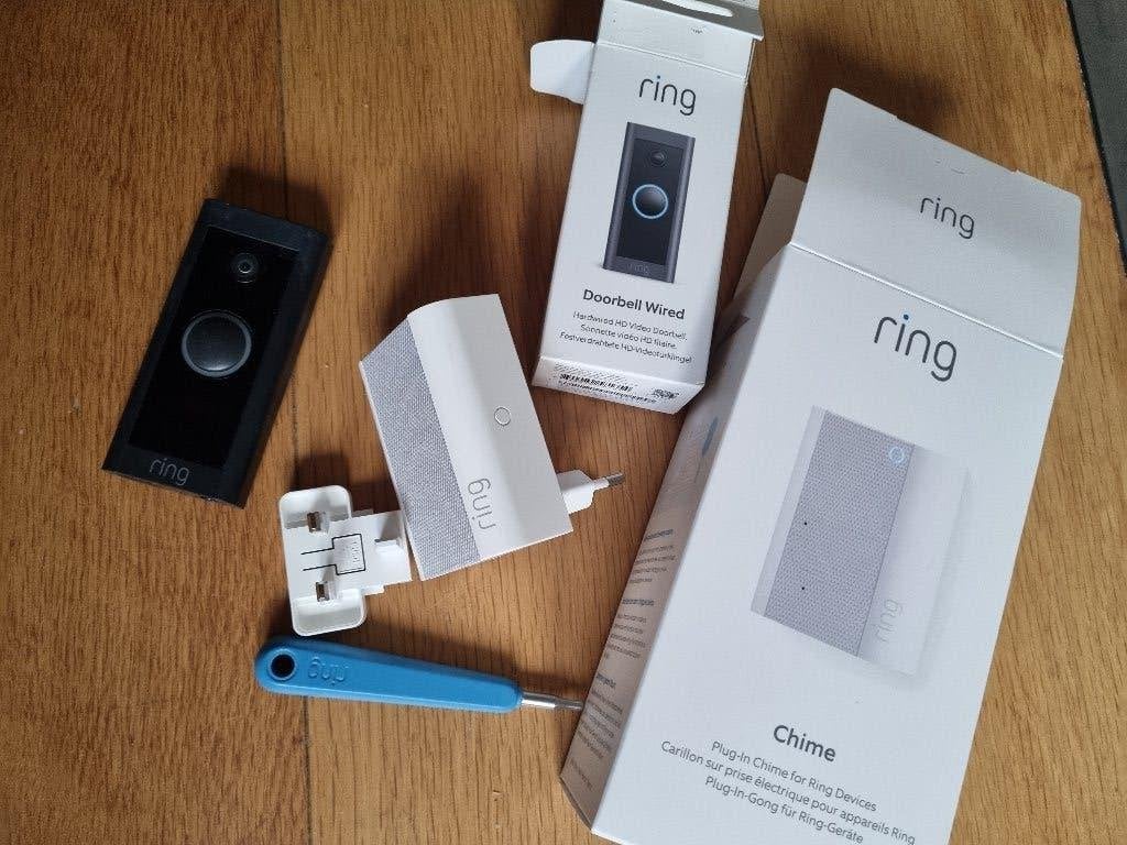 ring deurbel, Ophalen of Verzenden, Bewegingsdetectiesensor, Zo goed als nieuw, Bedraad