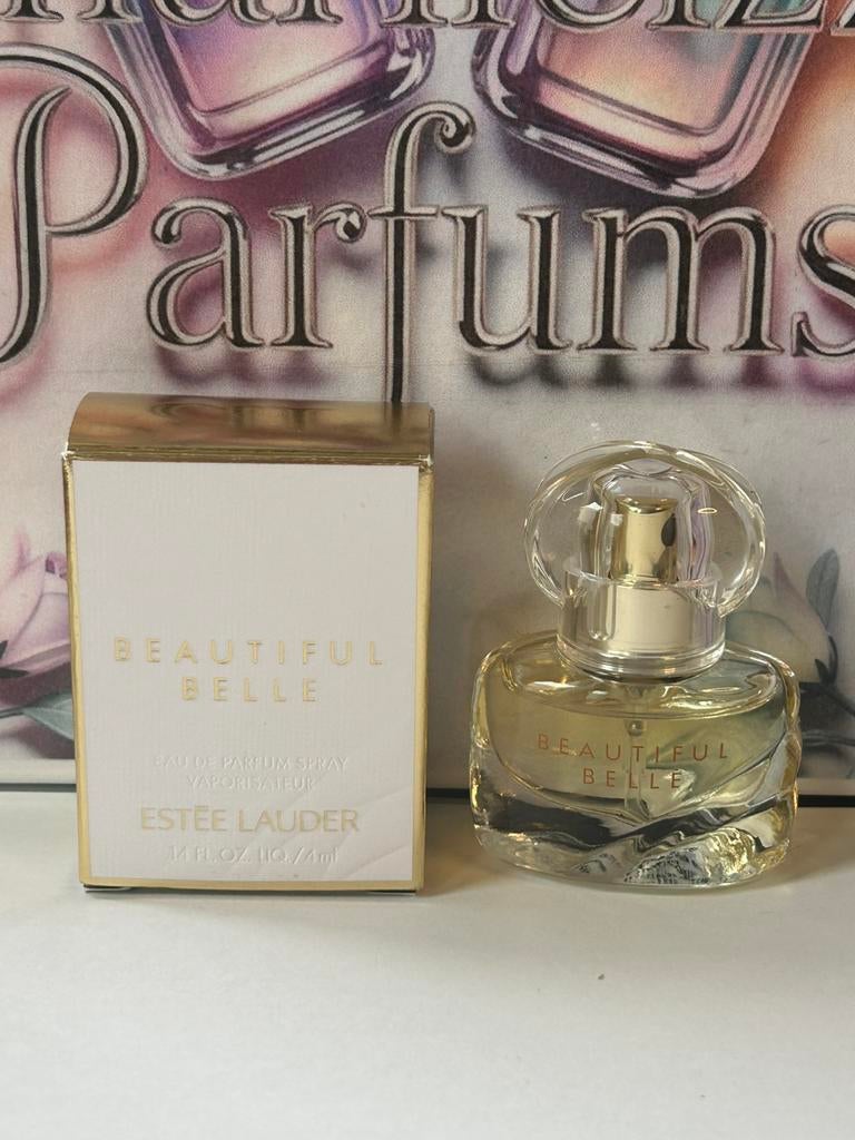 Estée Lauder - beautiful belle miniature 4ml edp spray, Ophalen of Verzenden, Nieuw, Miniatuur, Gevuld