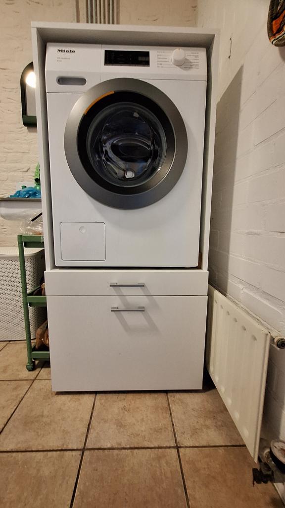 wasmachine ombouwkast (Mobistox) z.g.a.n., Witgoed en Apparatuur, Wasmachines, Ophalen, Zo goed als nieuw, 1200 tot 1600 toeren